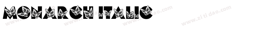Monarch Italic字体转换